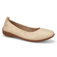 Women's  Fenja 01 Leather Ballerina Flat - Sand