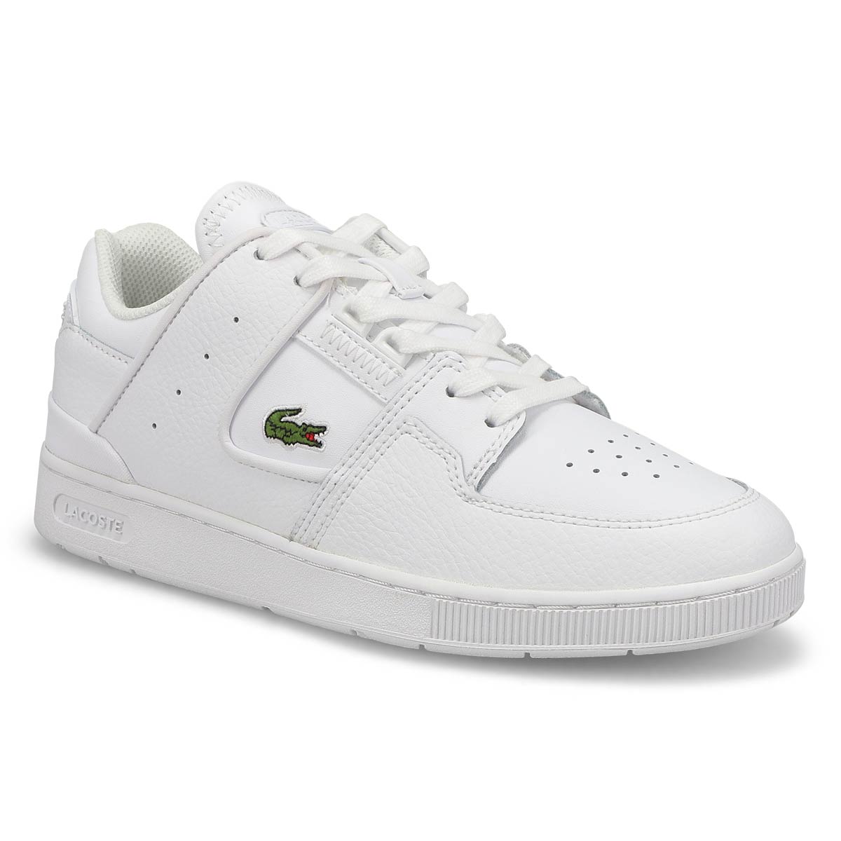 Women's Court Cage Leather Sneaker - White/White