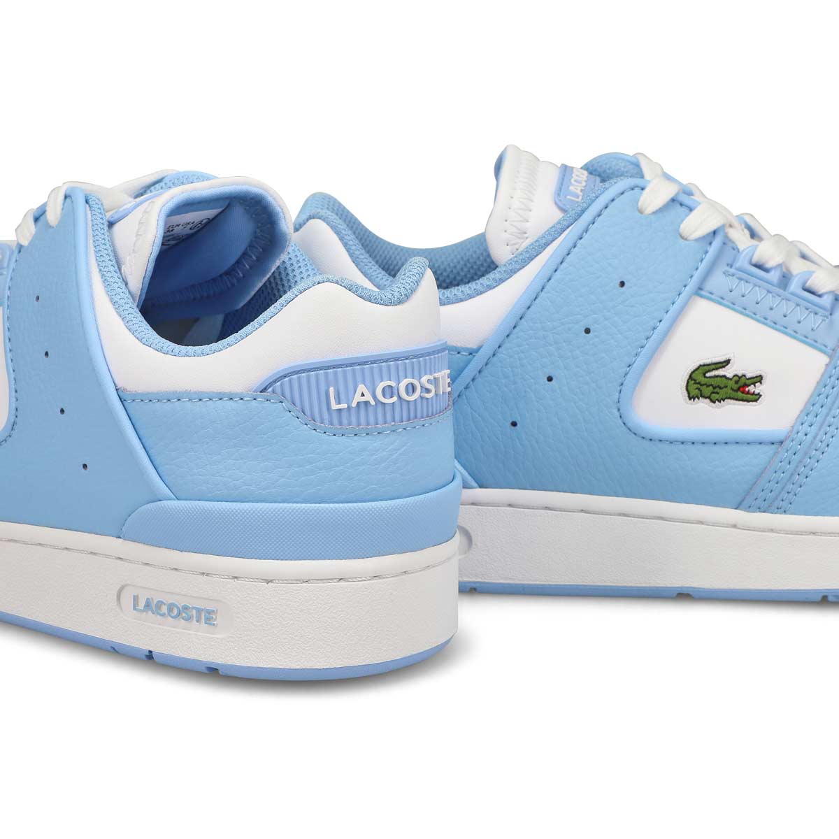 Women's Court Cage Leather Sneaker - Light Blue/White