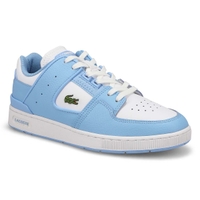 Women's Court Cage Leather Sneaker - Light Blue/White