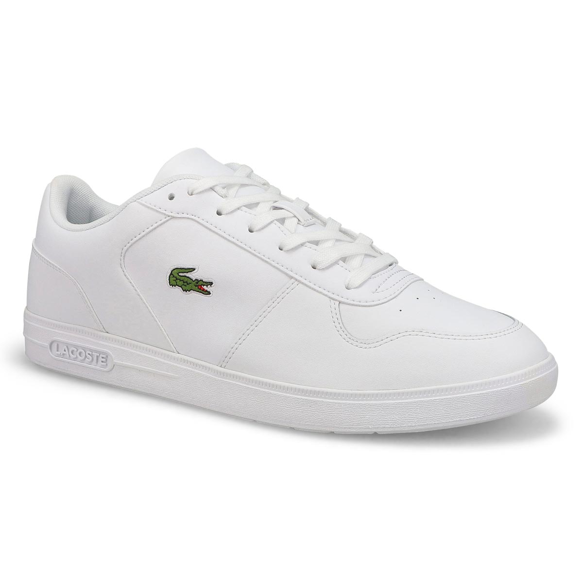 Men's T-Base Leather Fashion Sneaker - White/White