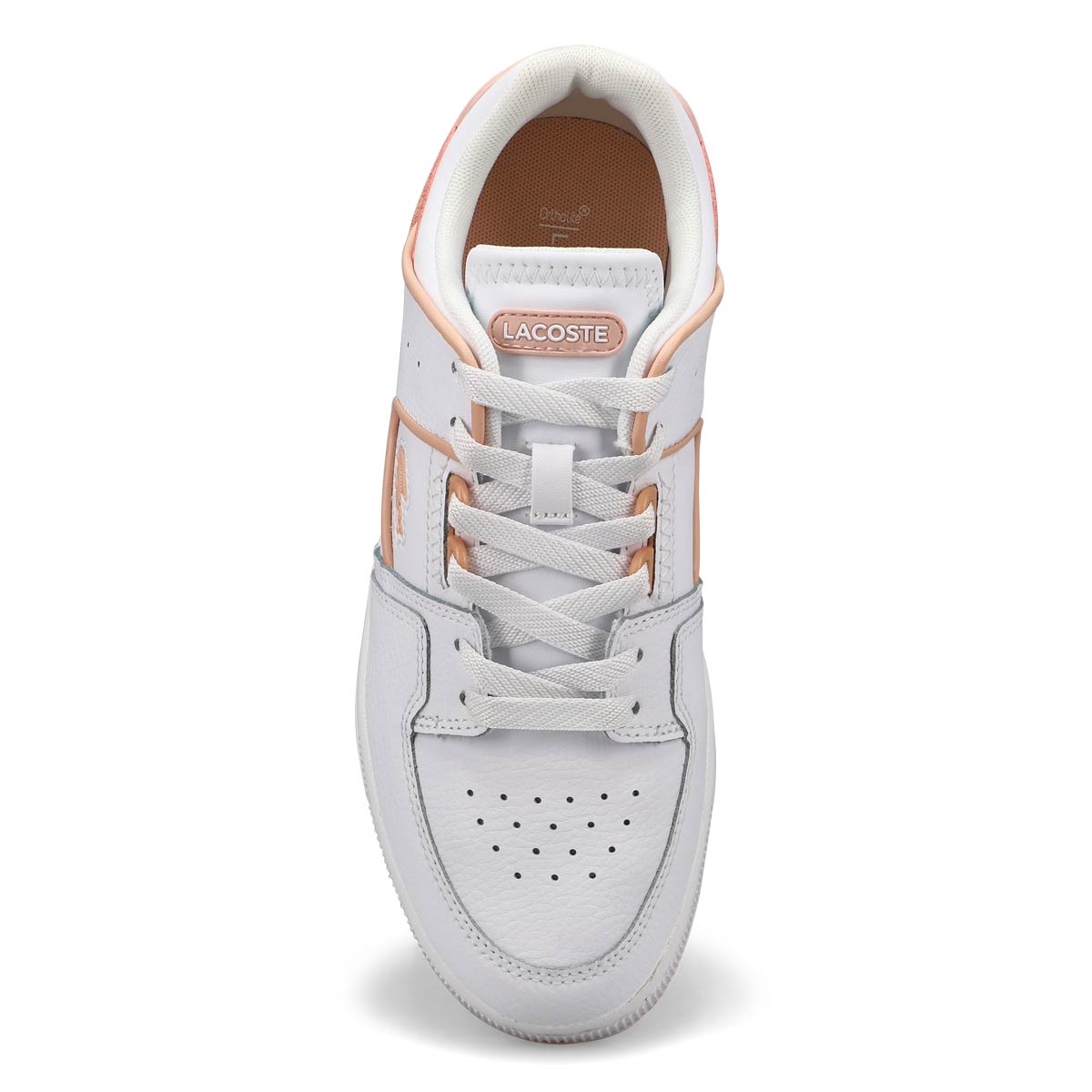 Women's Court Cage Leather Sneaker - White/Light Pink