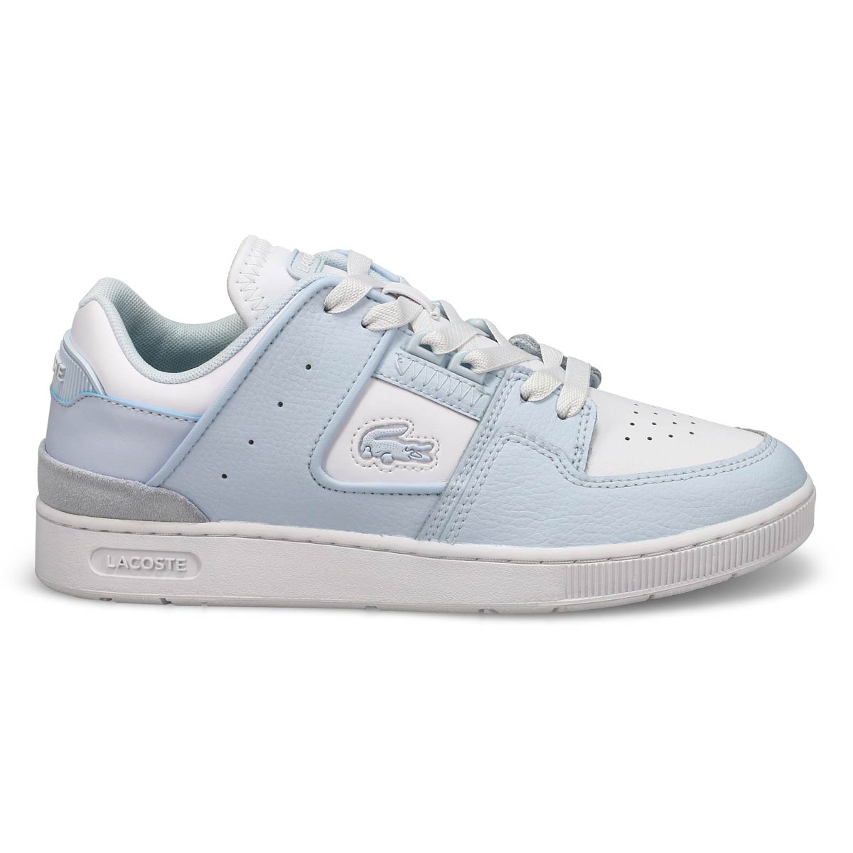 Women's Court Cage Leather Sneaker - Light Blue/White