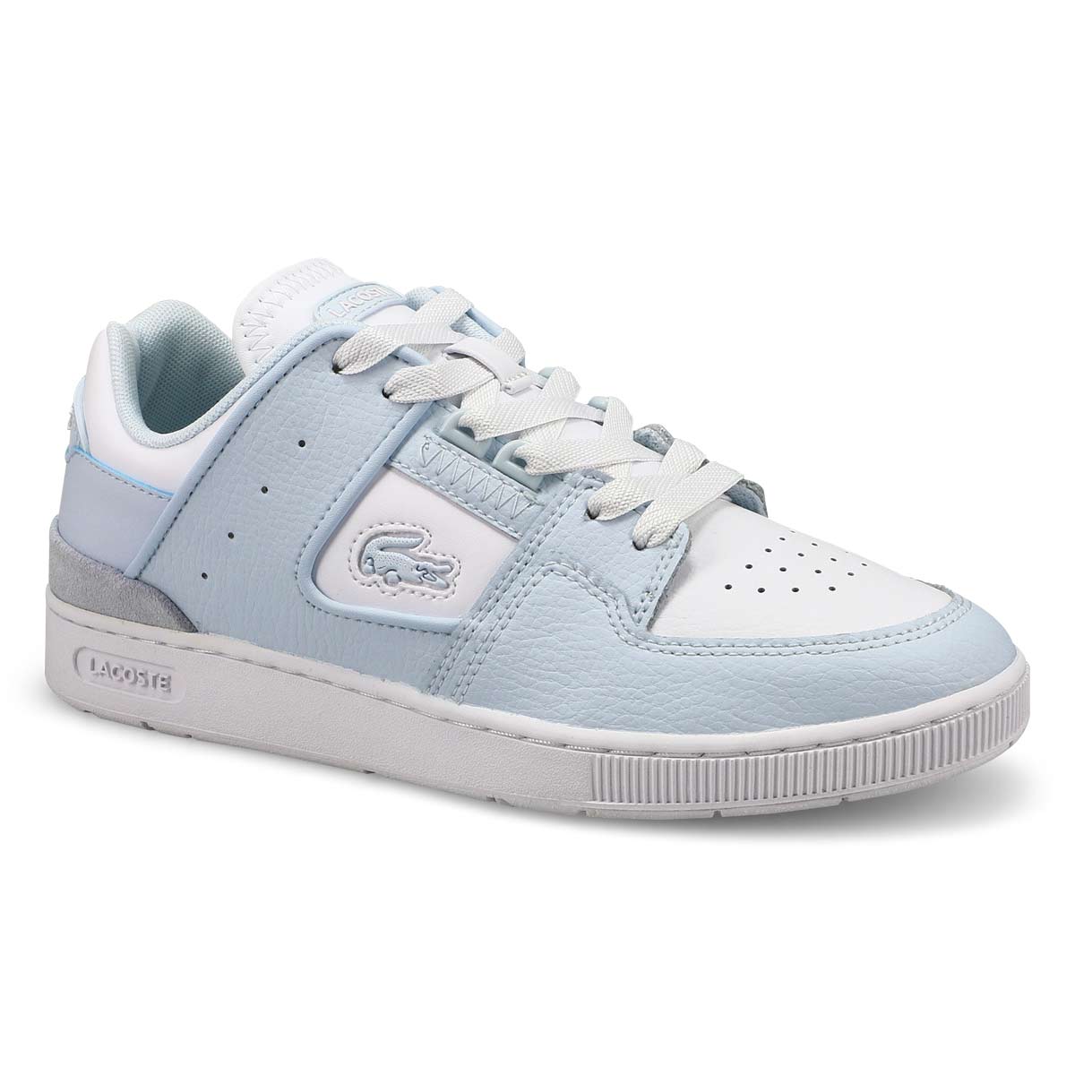 Women's Court Cage Leather Sneaker - Light Blue/White