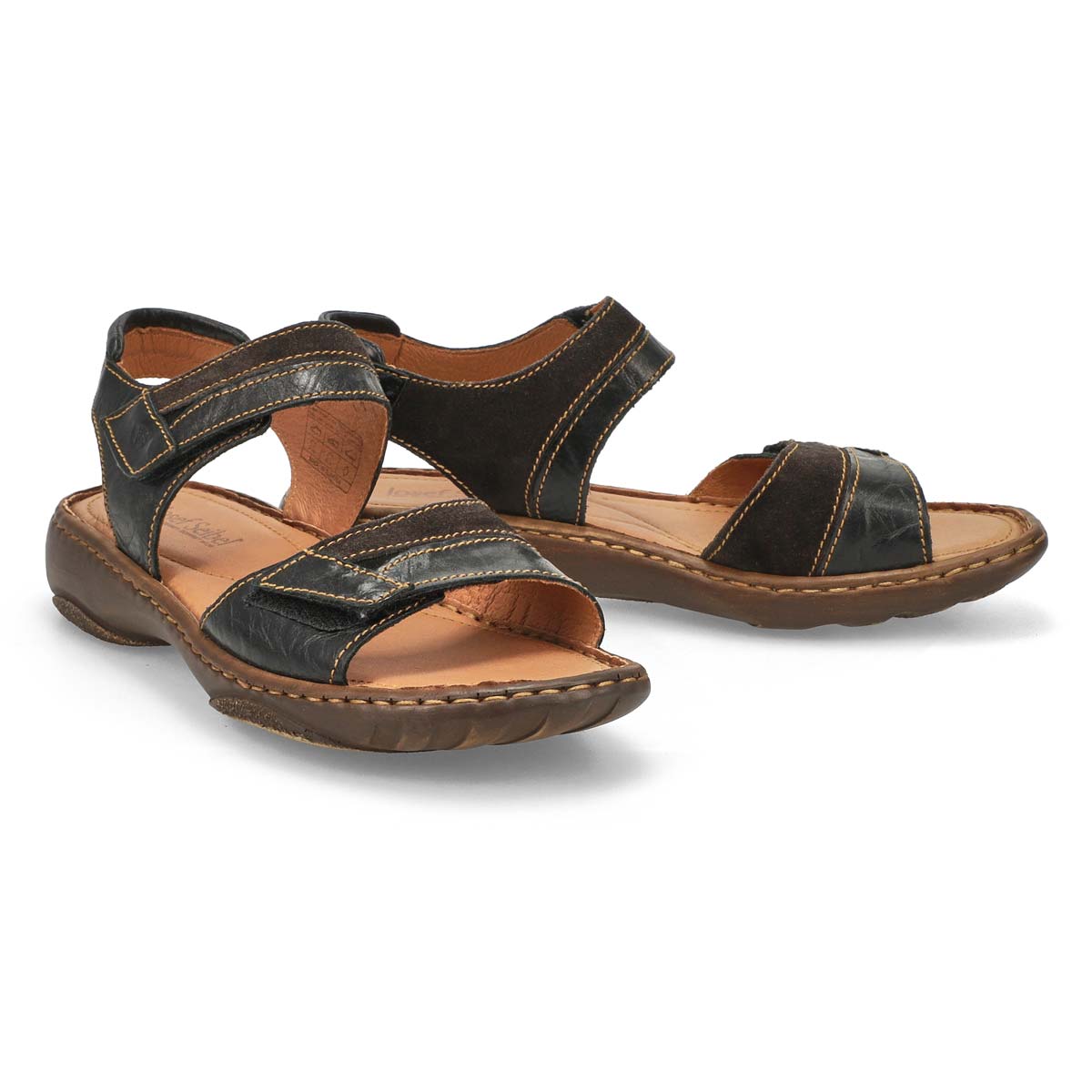 Women's Debra 19 Casual 2 Strap Sandals - Black