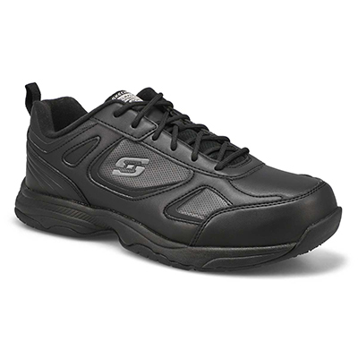 Mns Dighton Sr Slip Resistant Wide Sneaker - Black