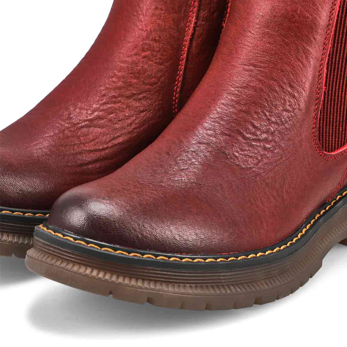 Botte Chelsea imperméable PALOMA 02, rouge, femmes