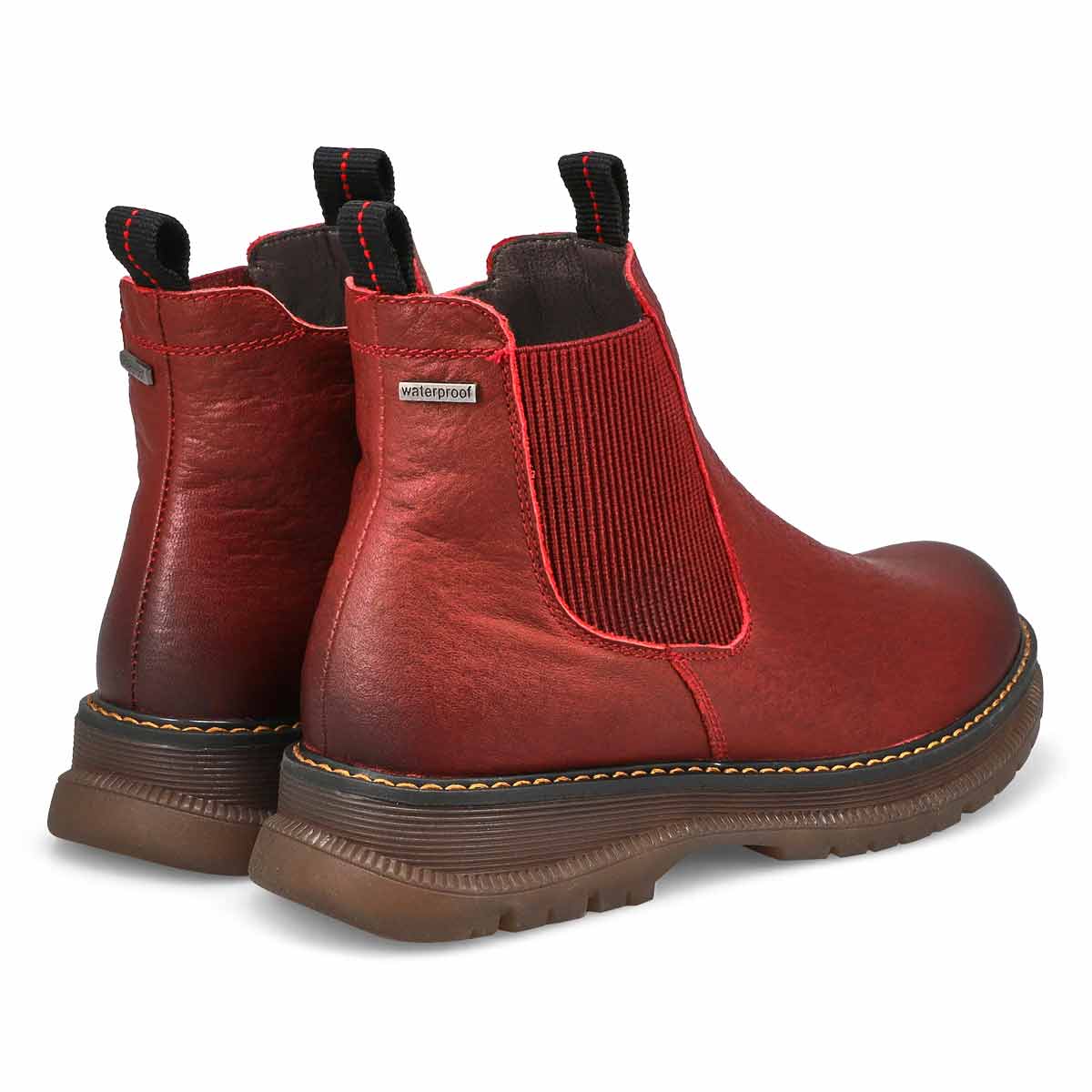 Botte Chelsea imperméable PALOMA 02, rouge, femmes