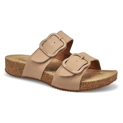 Lds Tonga 64 Casual Nubuck Slide Sandal - Beige