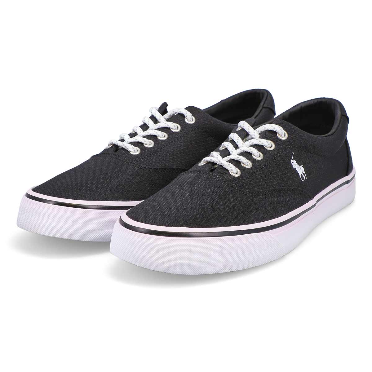 polo sneakers black and white