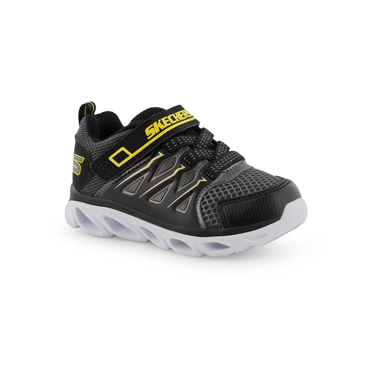 black and yellow skechers