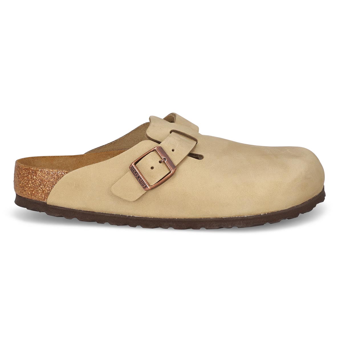 Women's  Boston Oiled Leather Casual Clog - Tabacco