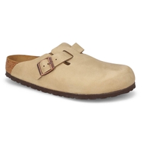 Women's  Boston Oiled Leather Casual Clog - Tabacco