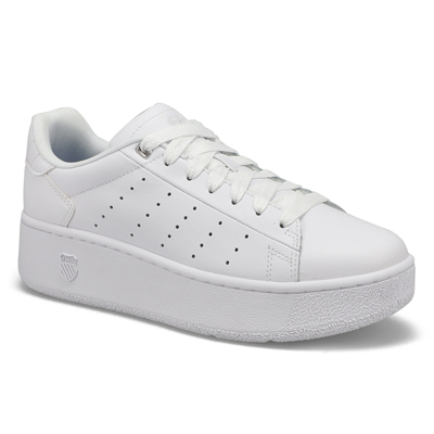 Lds Classic PF Platform Sneaker - White/White