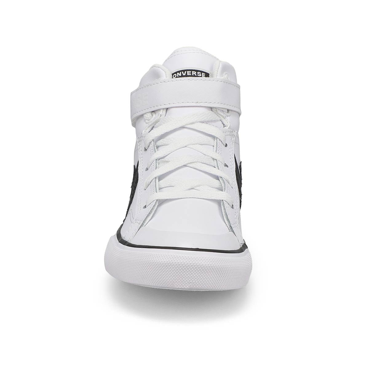 Boy's Chuck Taylor All Star Pro Blaze Strap Leather Sneaker - White/Black