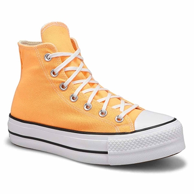 Lds Chuck Taylor All Star Lift Hi Top Platform Sneaker - Peach Beam