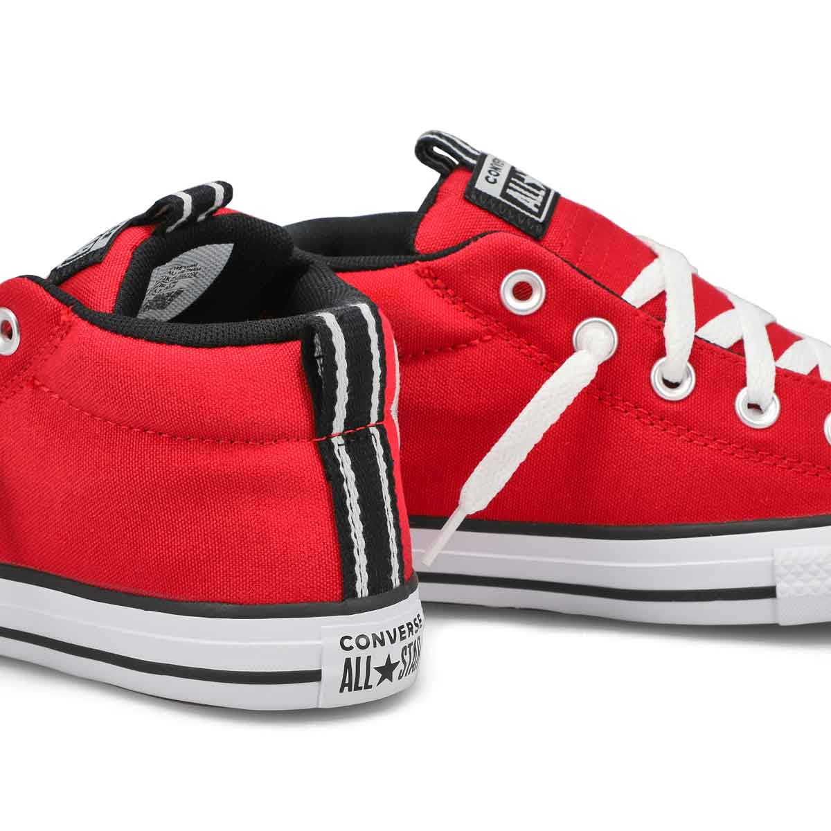 Boys' Chuck Taylor All Star Street Varsity Club Sneaker - Red/Black/White