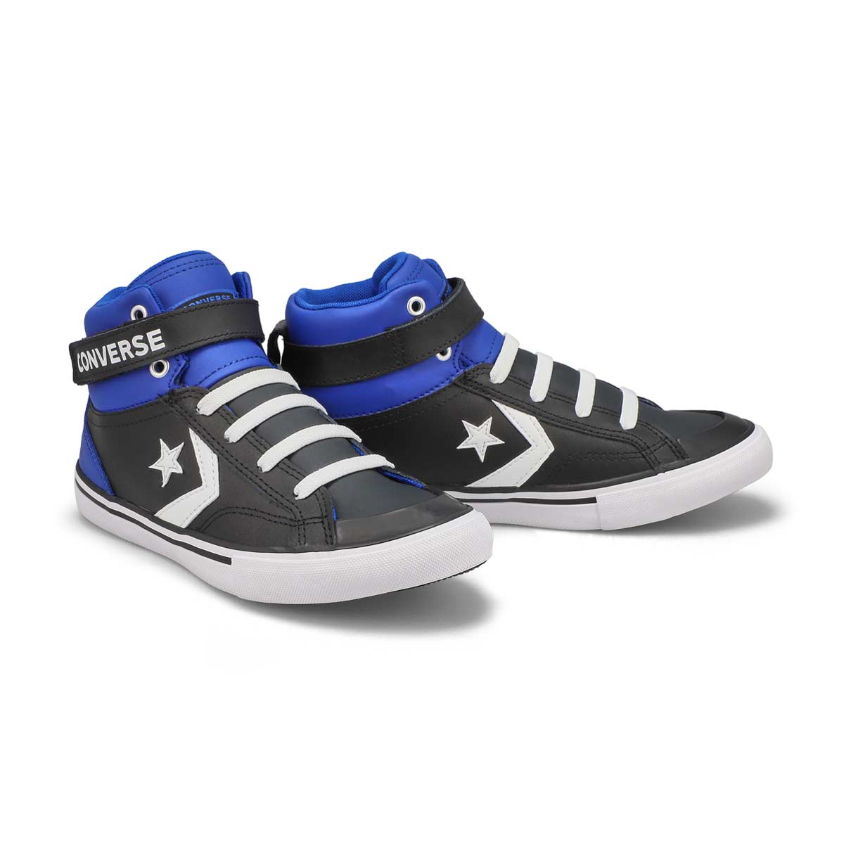 Boys' Pro Blaze Retro Sport Block Sneaker - Black/Blue