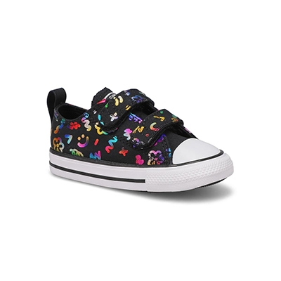 Baskets Chuck Taylor All Star 2V Polka Doodle, noir/blanc/bleu, bébés-F