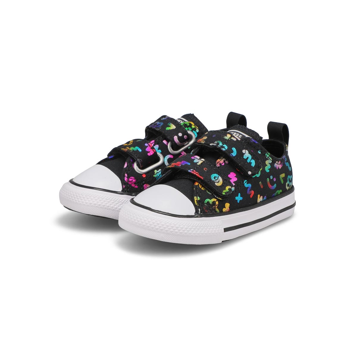 Baskets CHUCK TAYLOR ALL STAR 2V POLKA DOODLE, noir/blanc/bleu, tout-petits