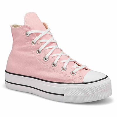 Basket haute à plateforme Chuck Taylor All Star Lift, beigne/blanc, femmes