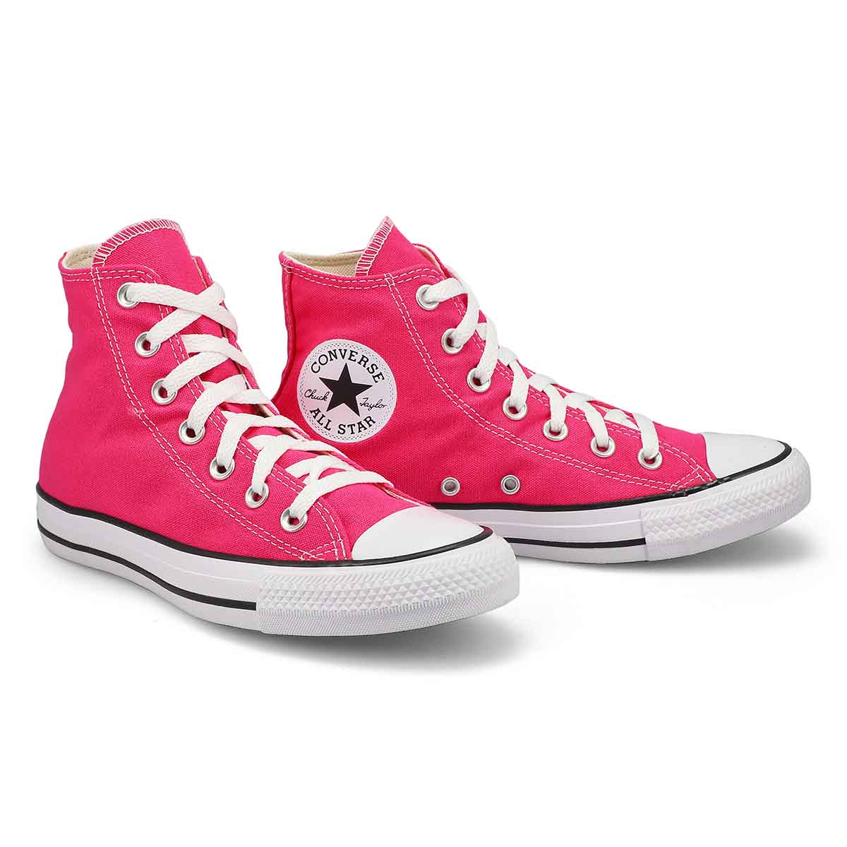 Neon pink shop high tops