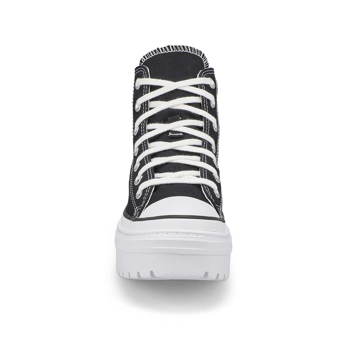 Baskets à plateforme CHUCK TAYLOR ALL STAR HEEL FOUNDATION, noir//blanc/aigrette, femmes