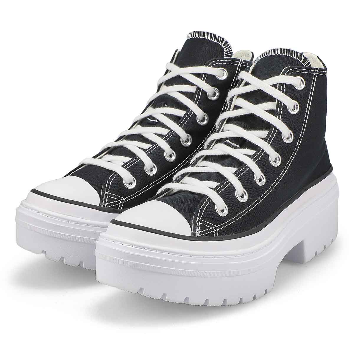 Women's Chuck Taylor All Star Heel Foundation Platform Sneaker - Black/White/Egret