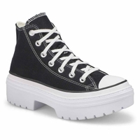 Baskets à plateforme CHUCK TAYLOR ALL STAR HEEL FOUNDATION, noir//blanc/aigrette, femmes