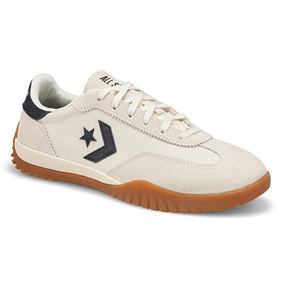 Lds Run Star Trainer Lace Up Sneaker - Egret/Black/Honey