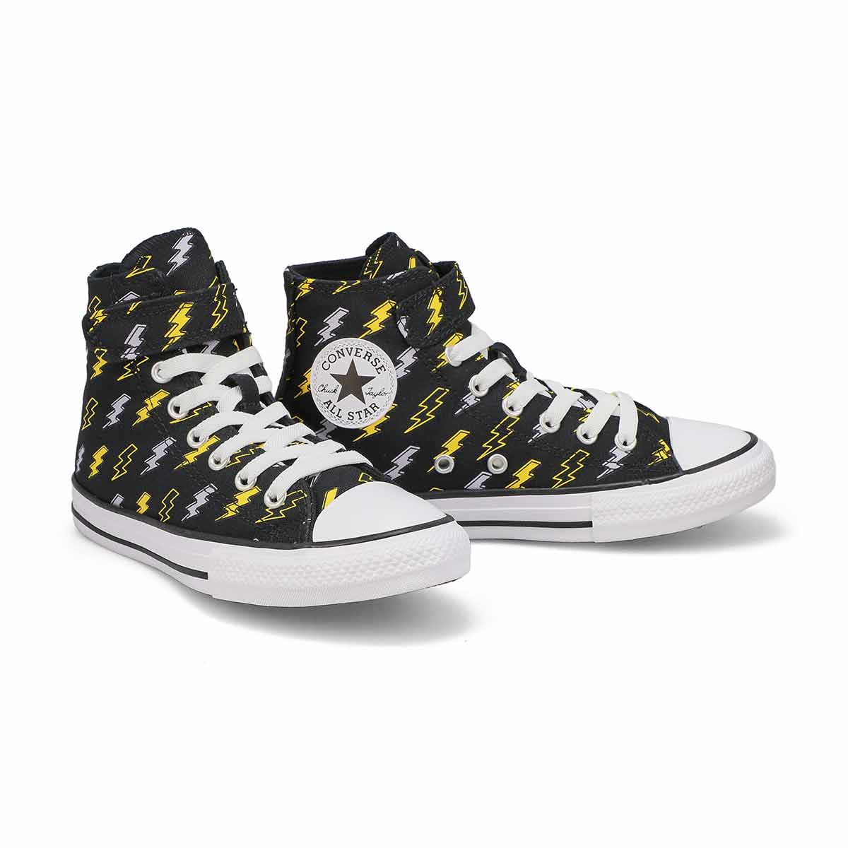 Baskets CHUCK TAYLOR ALL STAR 1V CONVERSE BOLTS MID, noir/troglodyte doré/ville fantôme, enfants