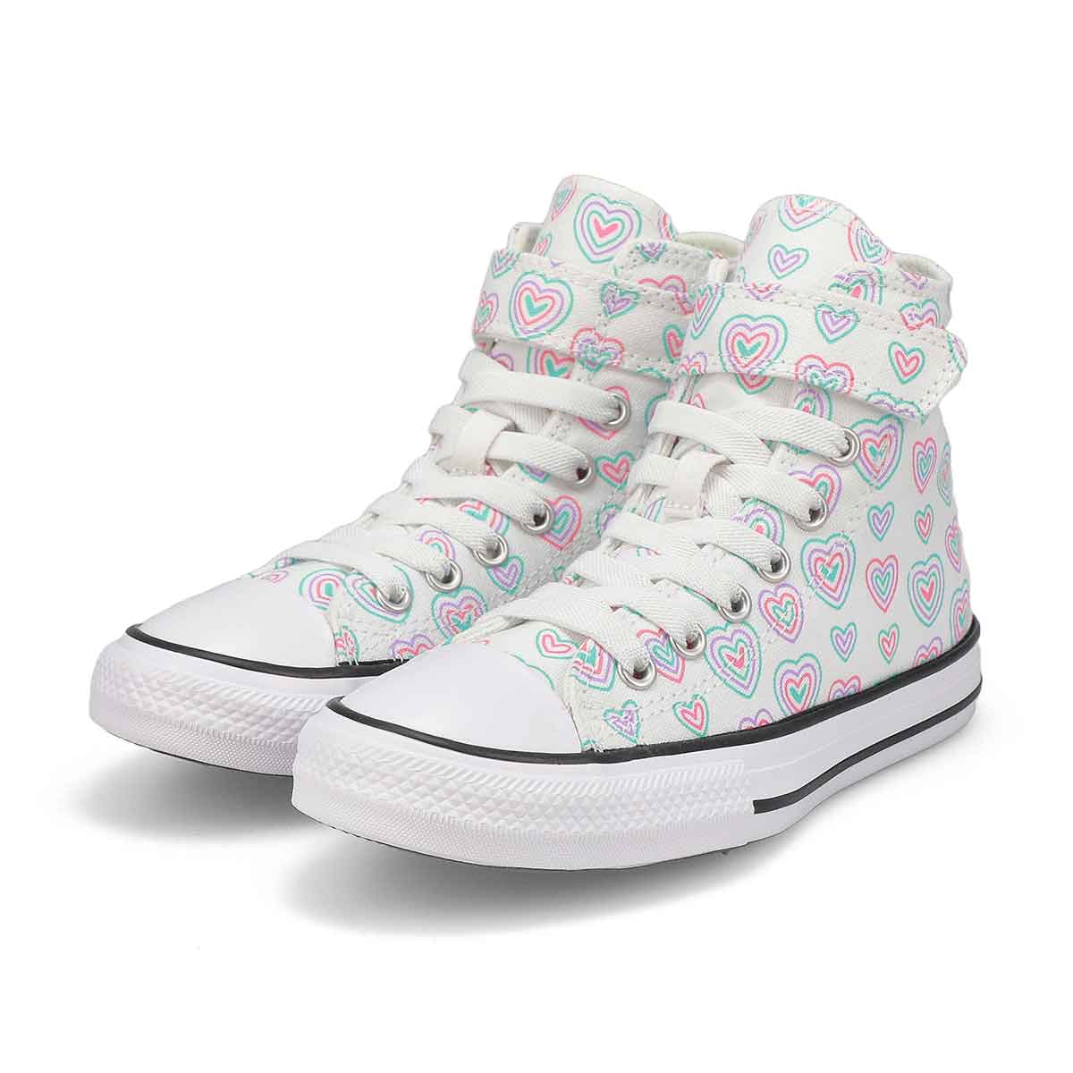 Girls white converse high tops online