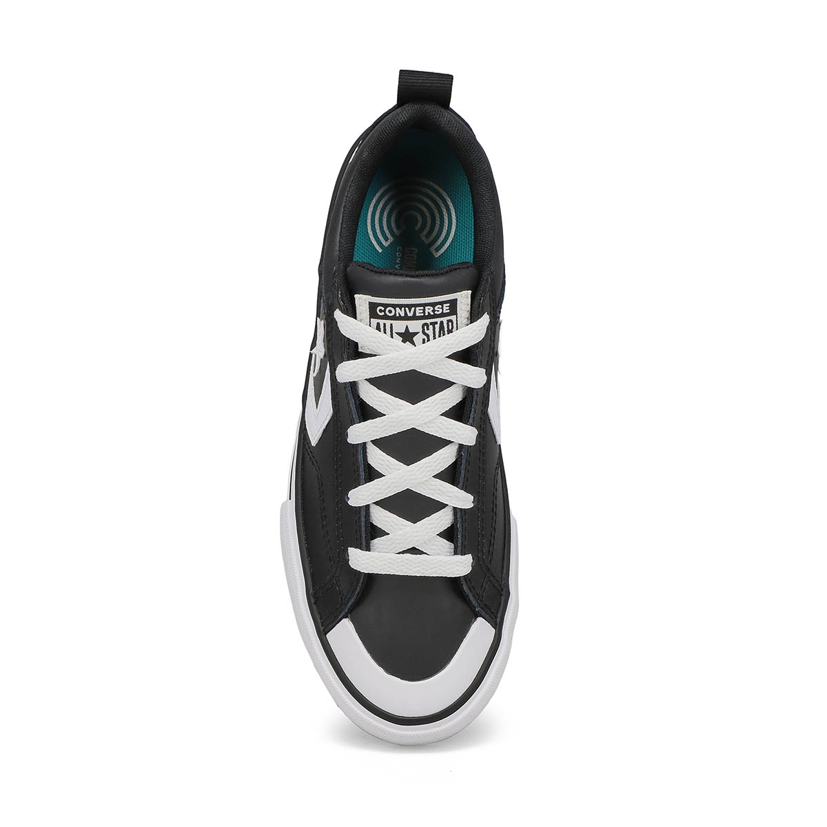 Boy's Chuck Taylor All Star Pro Blaze Leather Sneaker - Black/White/Mouse