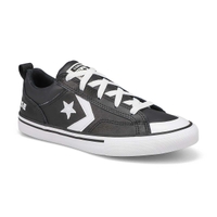 Boy's Chuck Taylor All Star Pro Blaze Leather Sneaker - Black/White/Mouse