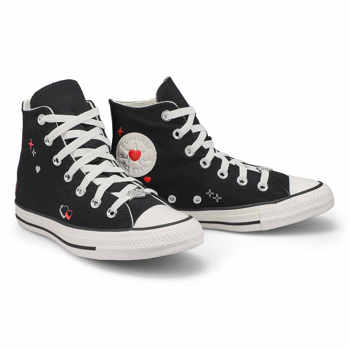 Womens Chuck Taylor All Star BEMY2K Hi Top Sneaker Black White