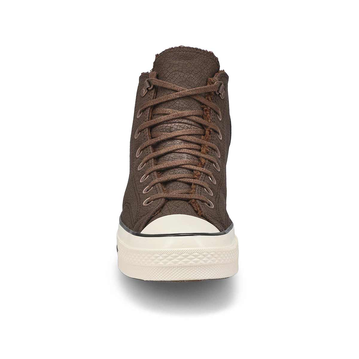 Baskets hautes en cuir CHUCK 70 DISTRESSED, papyrus/taupe classique/aigrette, hommes