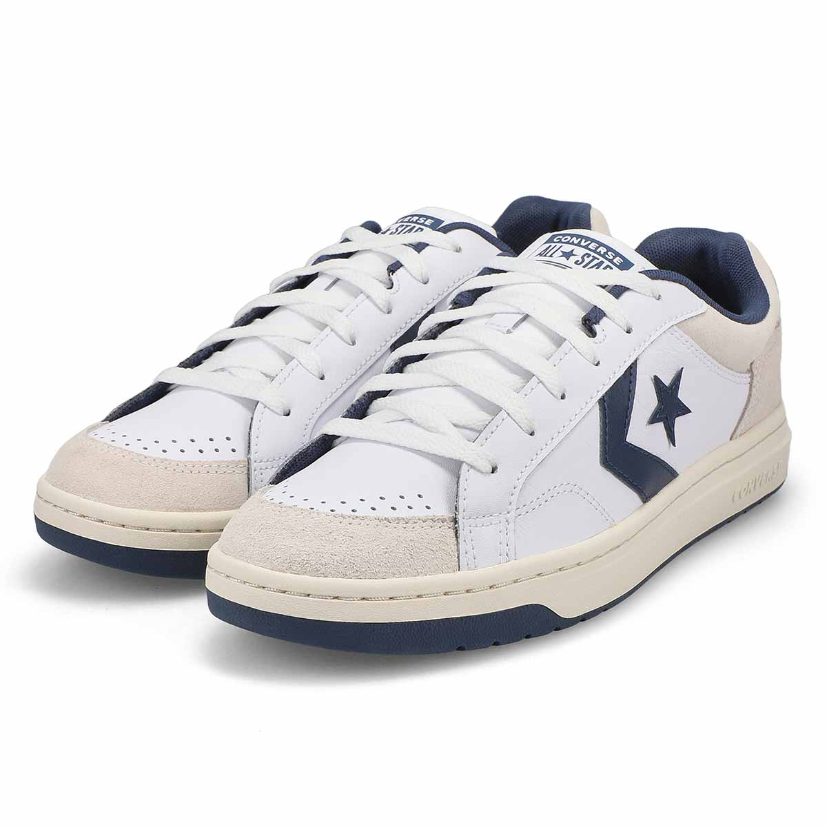 Men's Pro Blaze Court Worn Sneaker - White/Navy/Vaporous Gray