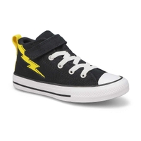 Boy's Chuck Taylor All Star Malden Street Converse Bolts Mid Sneaker - Black/Golden Wren/White