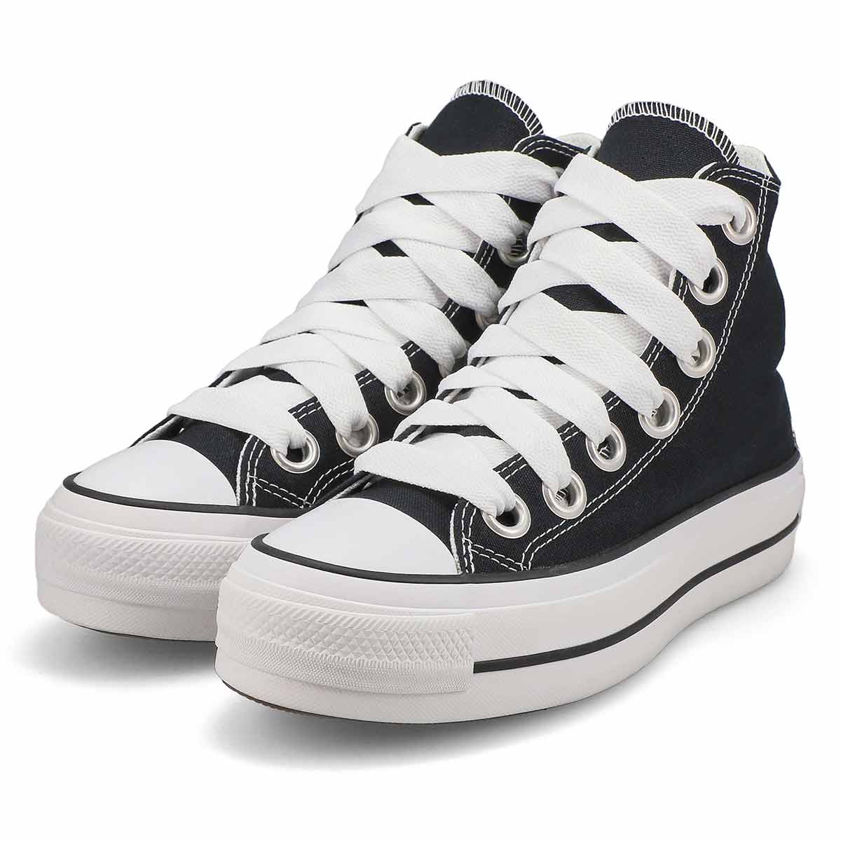 Women's Chuck Taylor All Star Lift Sketch Hi Platform Sneaker - Black/White/White