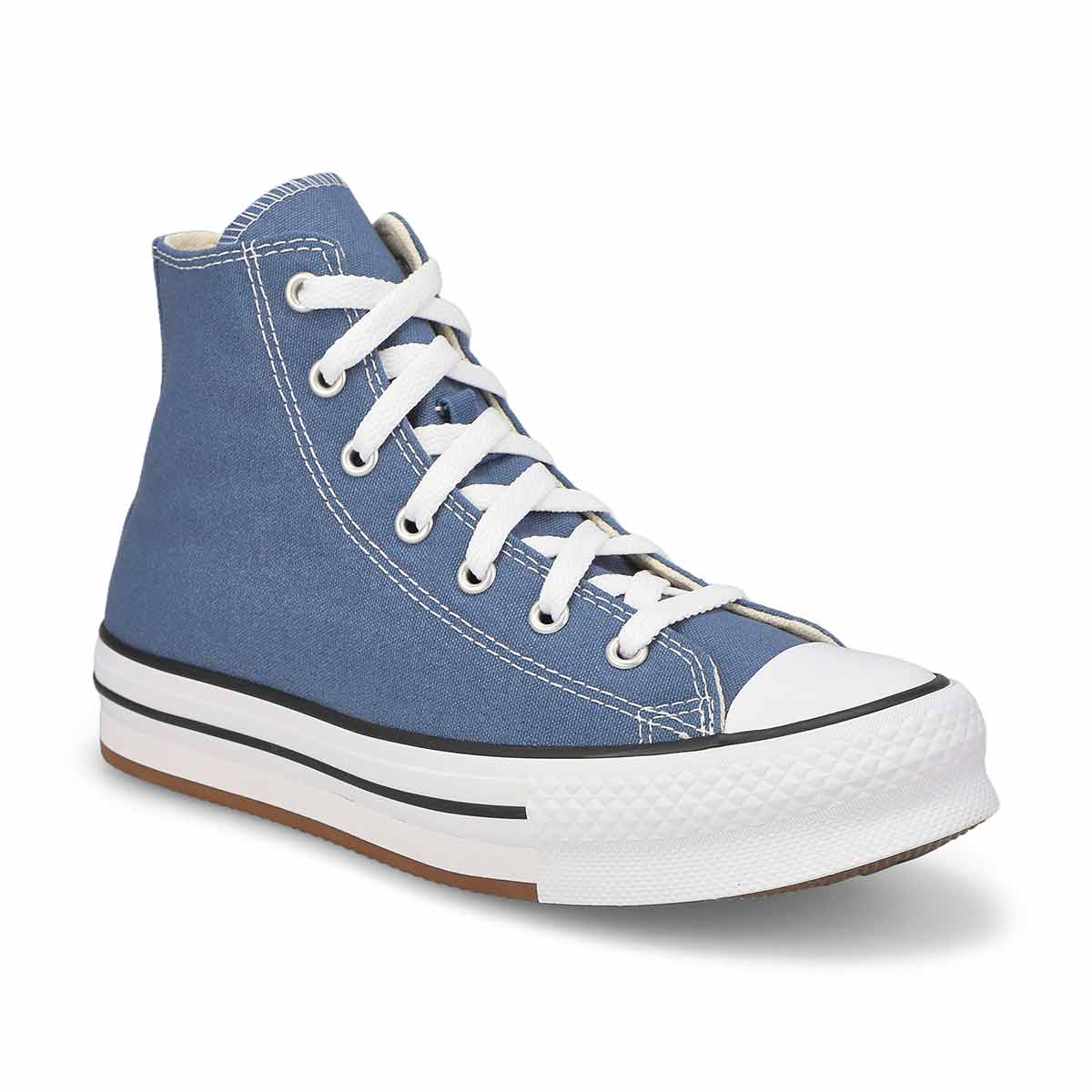 Kids'  Chuck Taylor All Star Eva Lift Hi Top Platform Sneaker - Lakeside Blue/White/Black