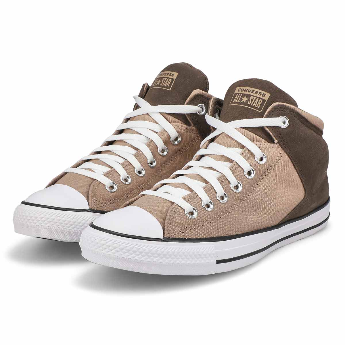 Baskets CHUCK TAYLOR ALL STAR HIGH STREET MID, cargo vintage/truffe/blanc, hommes