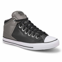 Baskets CHUCK TAYLOR ALL STAR HIGH STREET MID, noir/gris requin/blanc, hommes