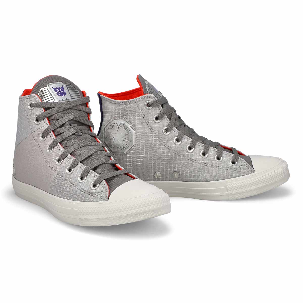 Men's Chuck Taylor All Star Megatron Hi Top Sneaker - Black/Grey/Court Purple