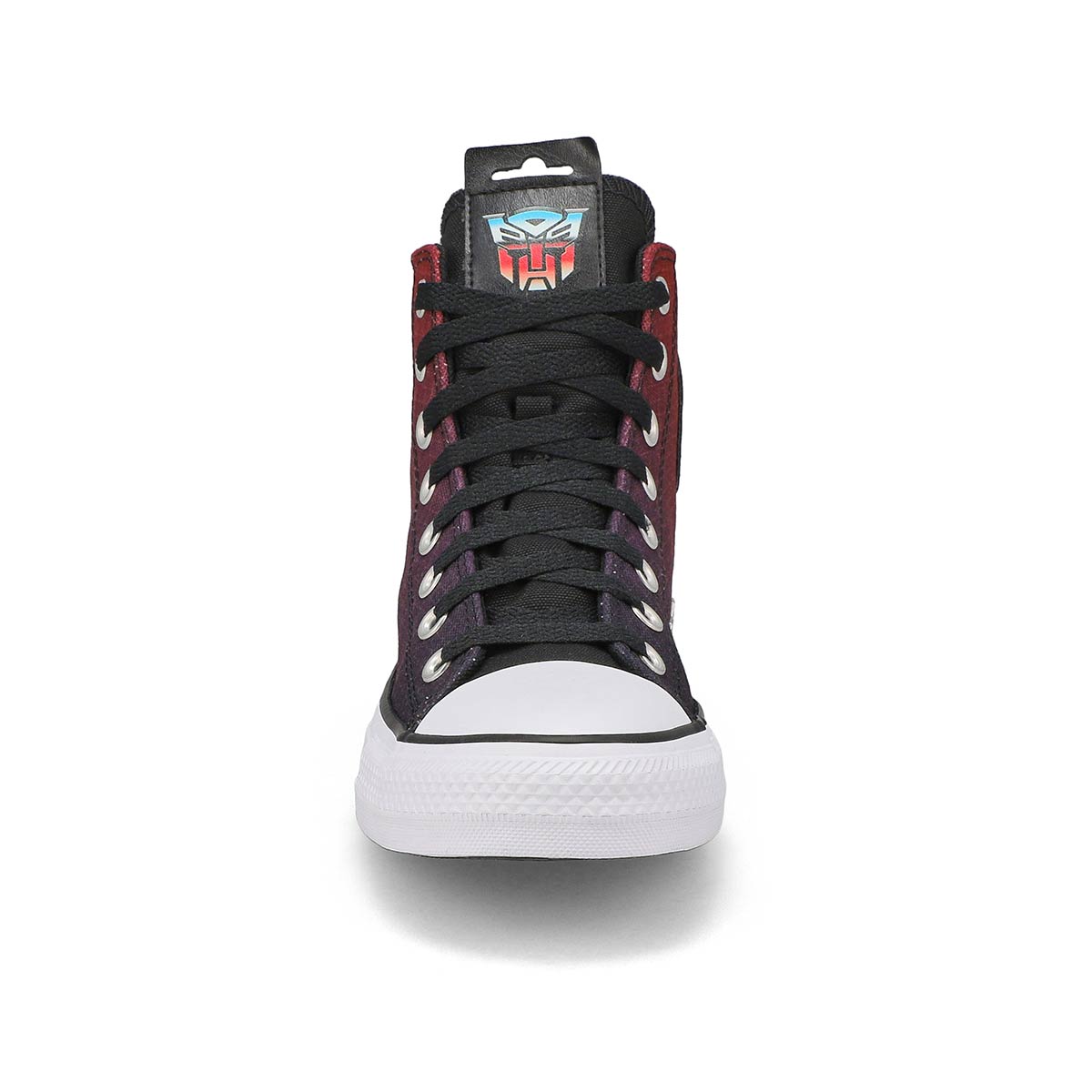 Women's Chuck Taylor All Star Optimus Prime Hi Top Sneaker - Black/Fever Dream/White