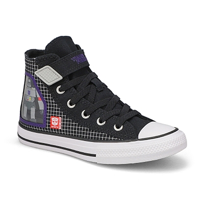 Baskets hautes Chuck Taylor All Star 1V Transformers, noir/blanc/rouge, enfants