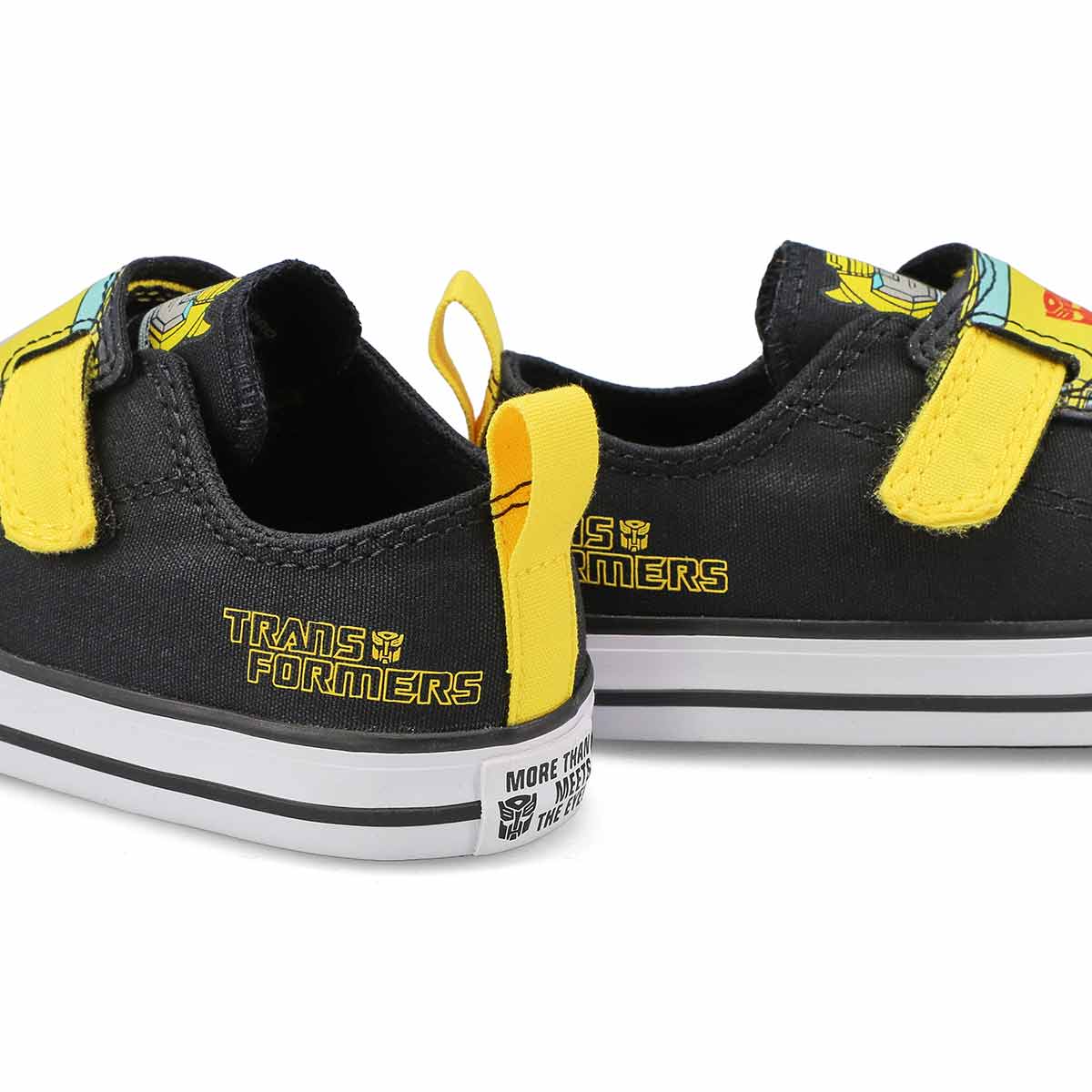 Infant's Chuck Taylor All Star V2 Transformers Canvas Sneaker - Black/Yellow/Red