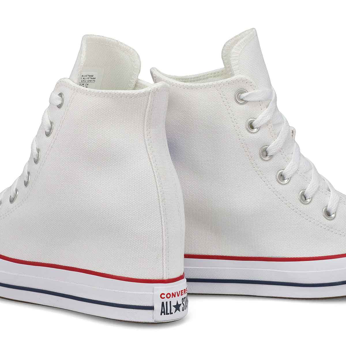 Women's Chuck Taylor All Star Wedge Sneaker - White/Red/Navy