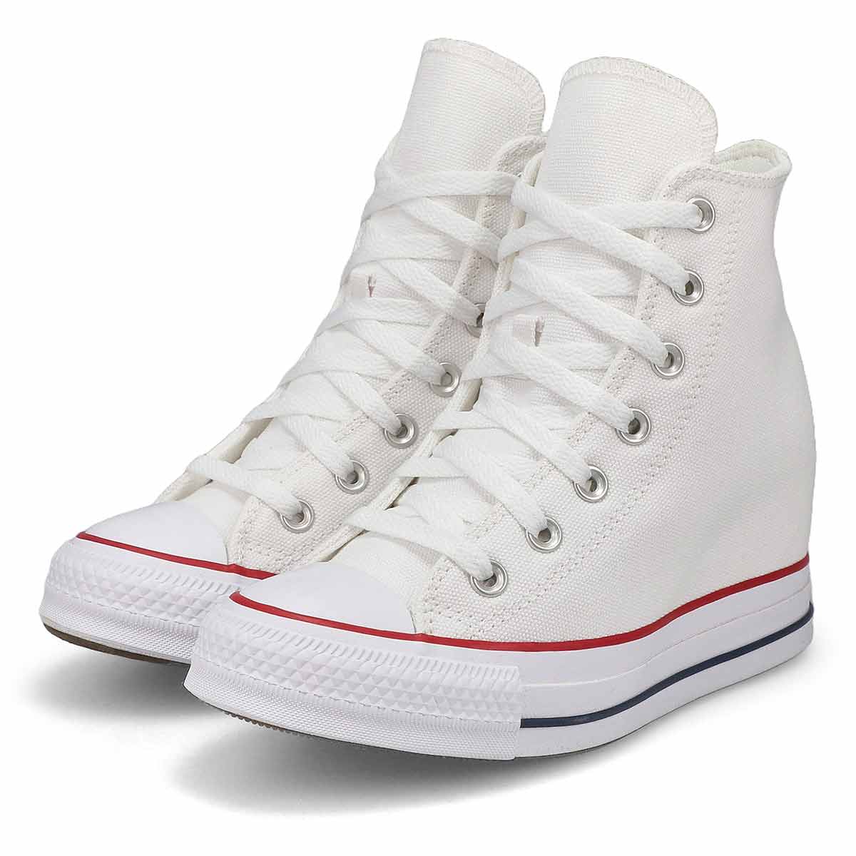 Women's Chuck Taylor All Star Wedge Sneaker - White/Red/Navy