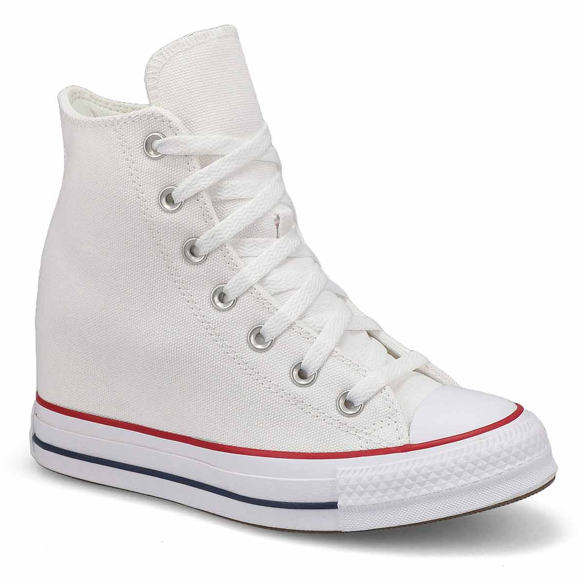 Women's Chuck Taylor All Star Wedge Sneaker - White/Red/Navy