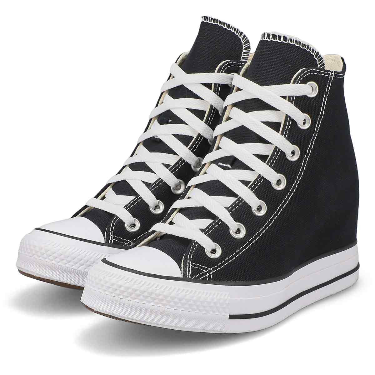 Women's Chuck Taylor All Star Wedge Sneaker - Black/Red/Navy